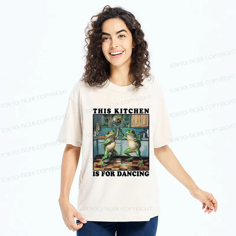 Tokyo-Tiger This Kitchen Is For Dancing Washed T-Shirt