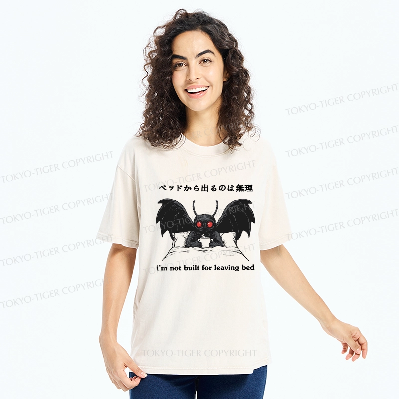 Tokyo-Tiger I'm Not Born To Leave The Bed Washed T-Shirt