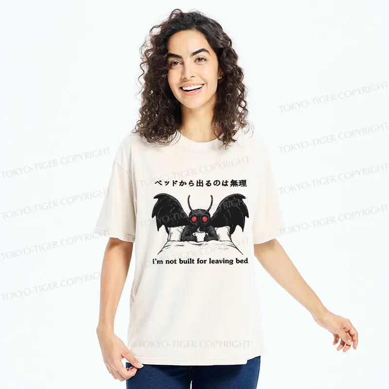 Tokyo-Tiger I'm Not Born To Leave The Bed Washed T-Shirt