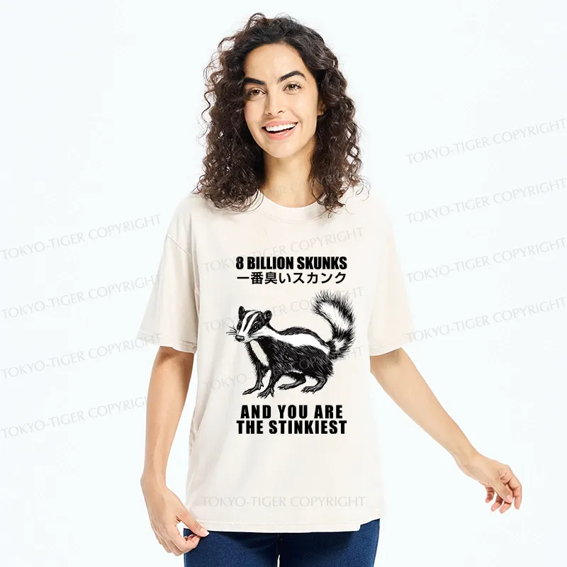 Tokyo-Tiger The Stinkiest Skunk Washed T-Shirt