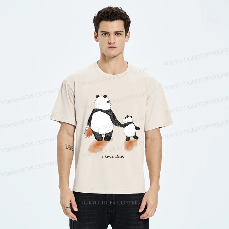Tokyo-Tiger I Love My Father Washed T-Shirt