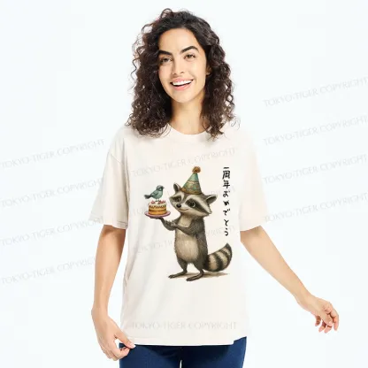 Tokyo-Tiger Happy First Anniversary Washed T-Shirt