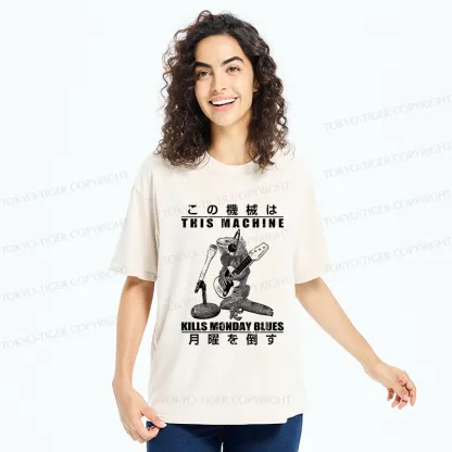Tokyo-Tiger Beat The Monday Blues Washed T-Shirt