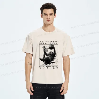 Tokyo-Tiger Slam Dunk At My Own Pace Washed T-Shirt