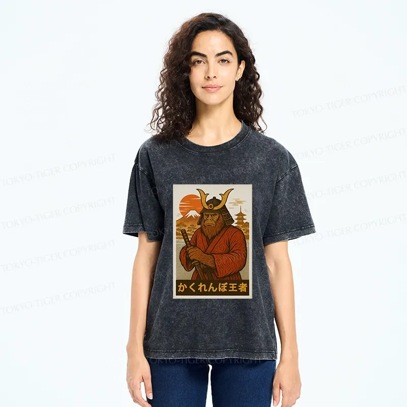 Tokyo-Tiger Hide And Seek Champion Bigfoot Washed T-Shirt