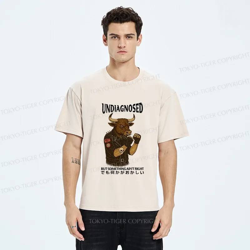 Tokyo-Tiger Undiagnosed But Something Ain't Right Washed T-Shirt