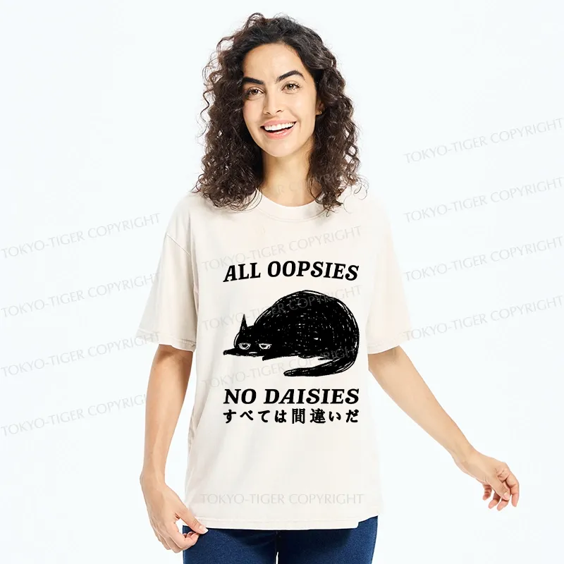 Tokyo-Tiger All Oopsies No Daisies Washed T-Shirt