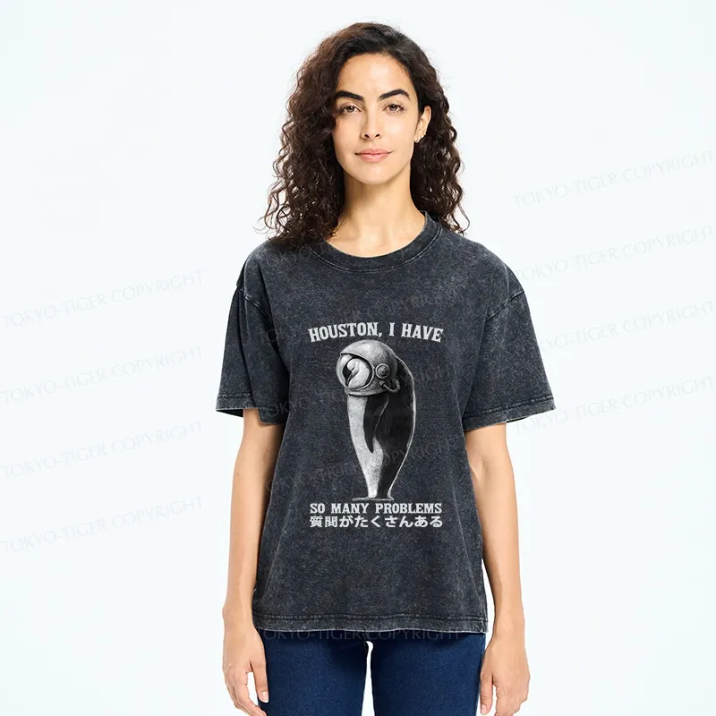 Tokyo-Tiger I Have So Many Problems Washed T-Shirt