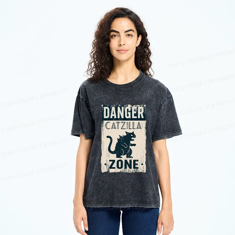 Tokyo-Tiger Danger Zone Washed T-Shirt
