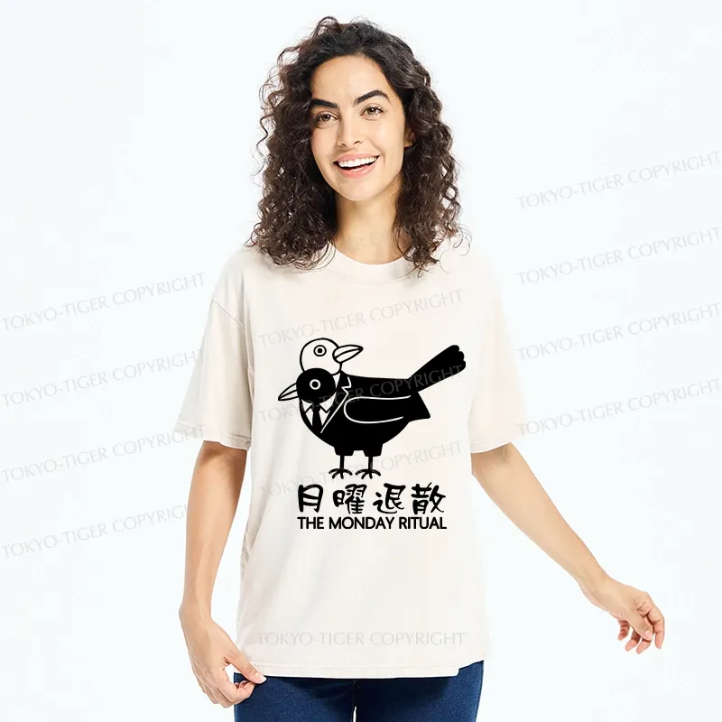 Tokyo-Tiger The Monday Ritual Washed T-Shirt