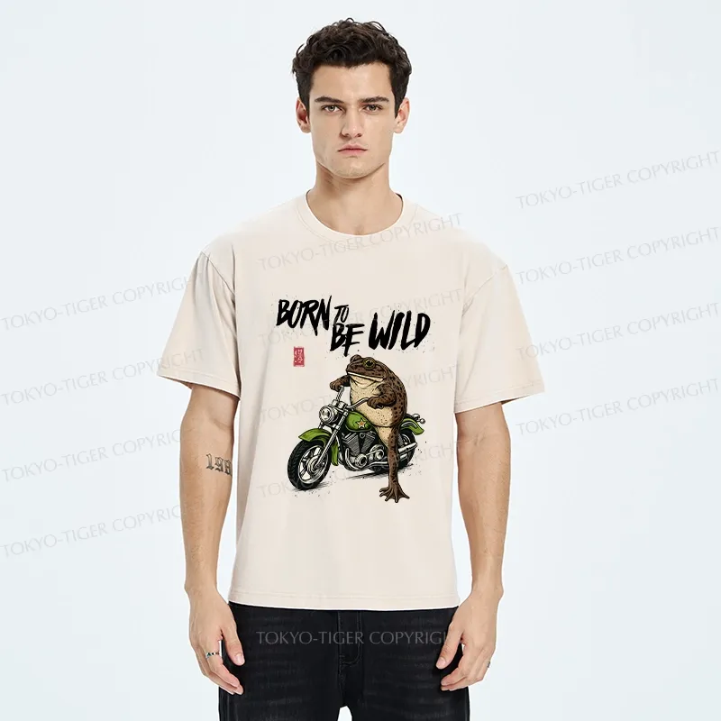 Tokyo-Tiger Born To Be Wild Washed T-Shirt