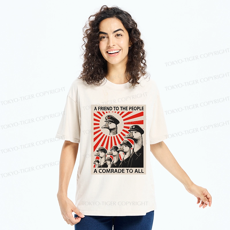 Tokyo-Tiger Comrade Goose Washed T-Shirt