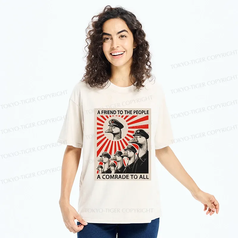 Tokyo-Tiger Comrade Goose Washed T-Shirt