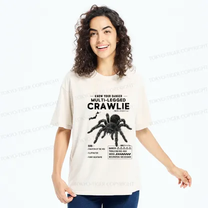 Tokyo-Tiger Scary Multi-Legged Crawlie Washed T-Shirt