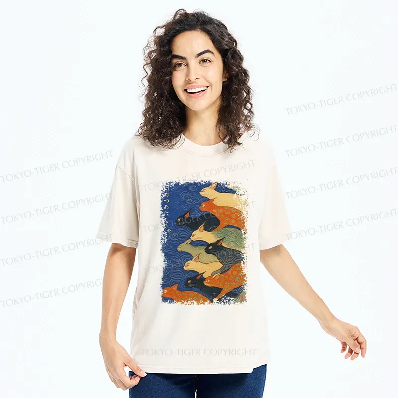 Tokyo-Tiger Claw-some Ninja Washed T-Shirt