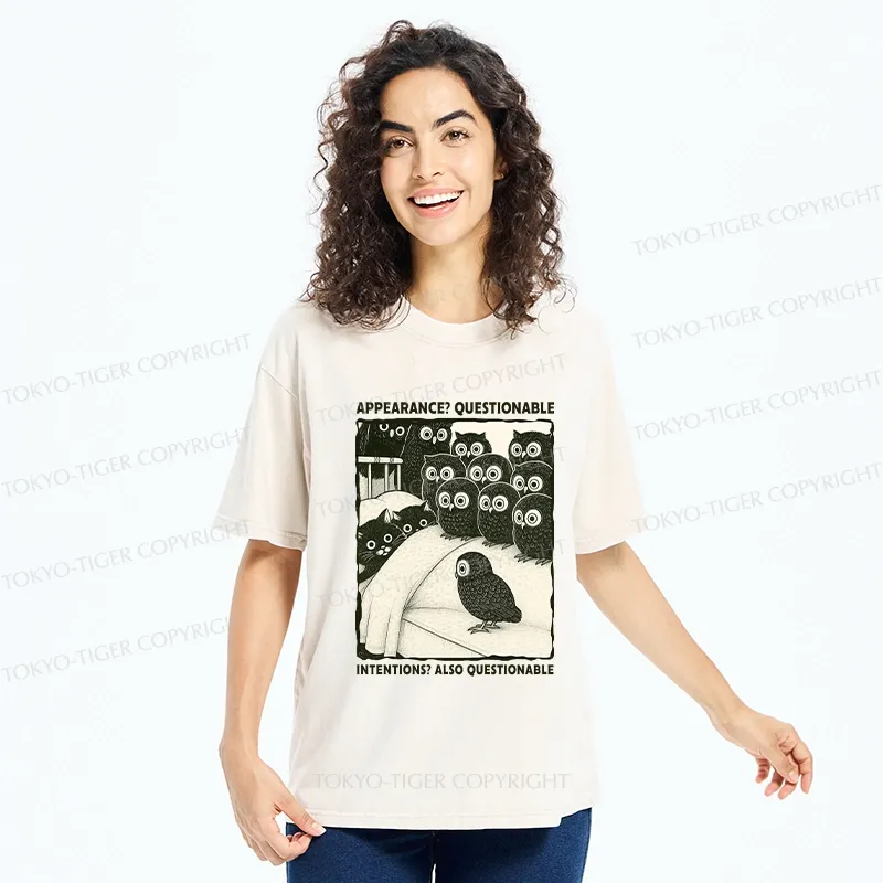 Tokyo-Tiger Appearance And Intentions Questionable Washed T-Shirt