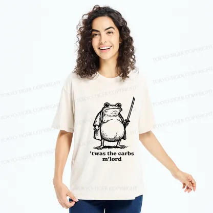 Tokyo-Tiger Funny Fat Samurai Frog Washed T-Shirt