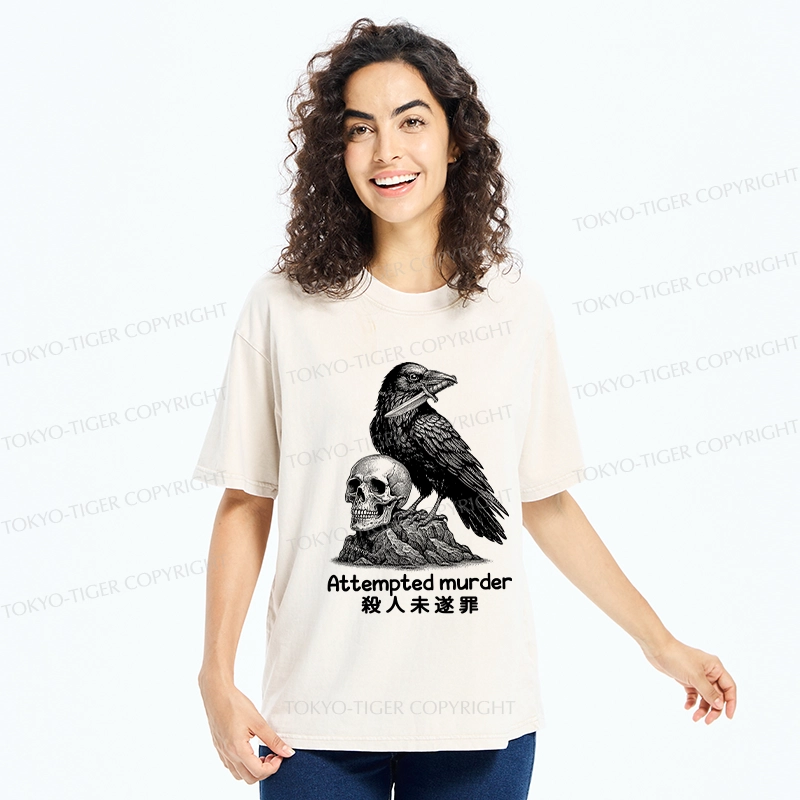 Tokyo-Tiger Attempted Murder Washed T-Shirt