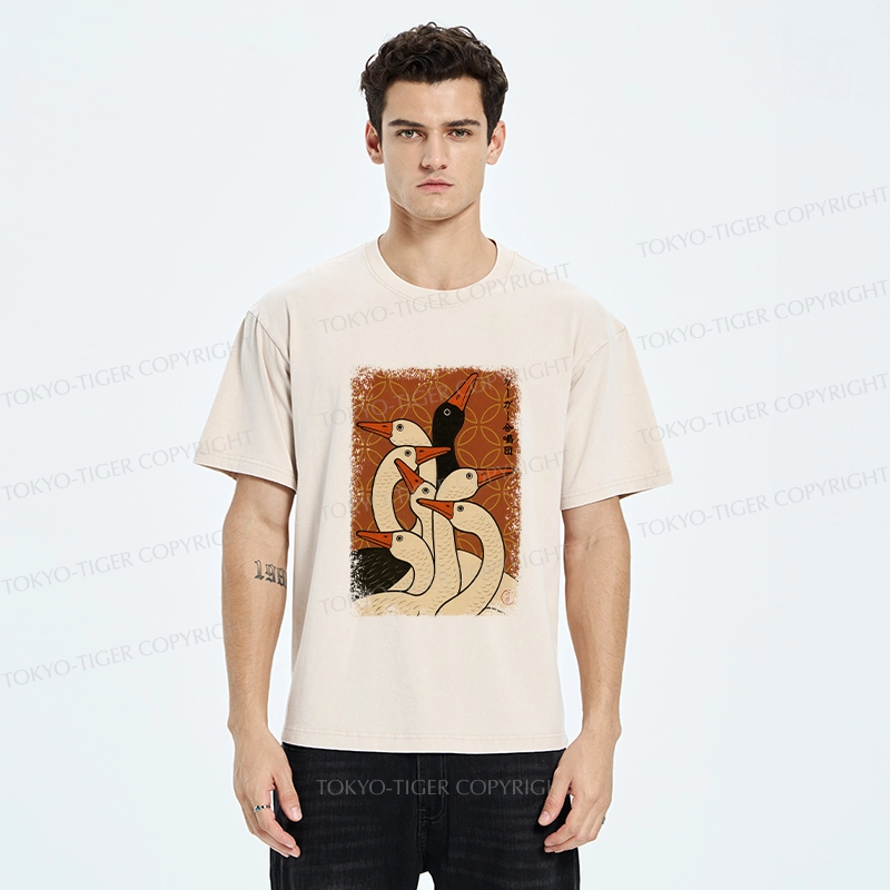 Tokyo-Tiger The Goose Choir Washed T-Shirt