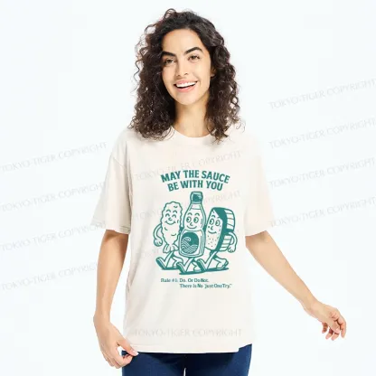 Tokyo-Tiger May The Sauce Be With You Washed T-Shirt