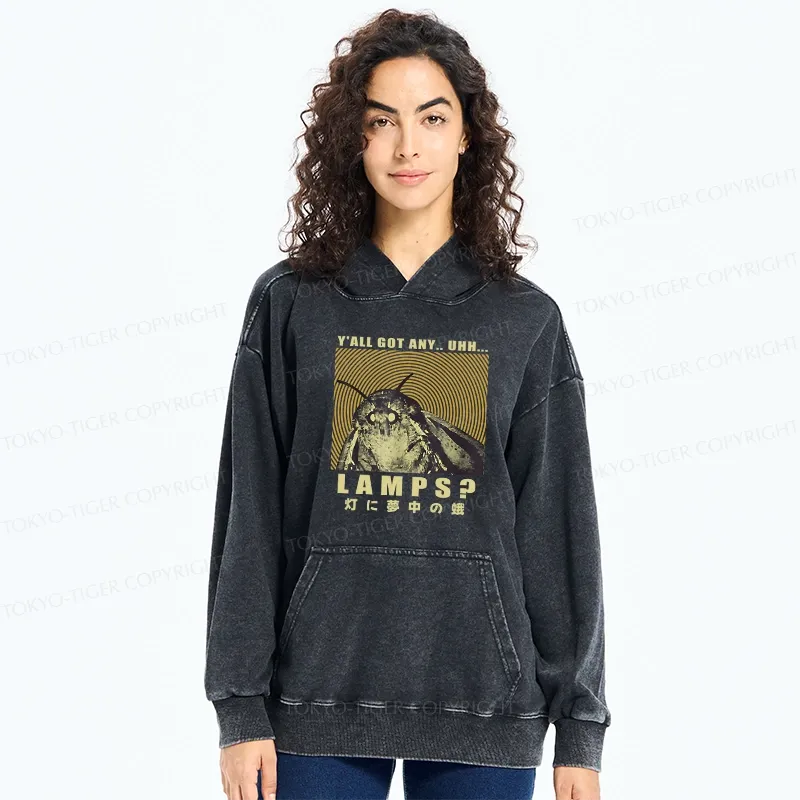Tokyo-Tiger Moth Obsessed With The Light Washed Hoodie