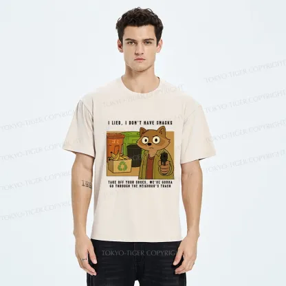 Tokyo-Tiger No Snacks Only Trash Hunting Washed T-Shirt