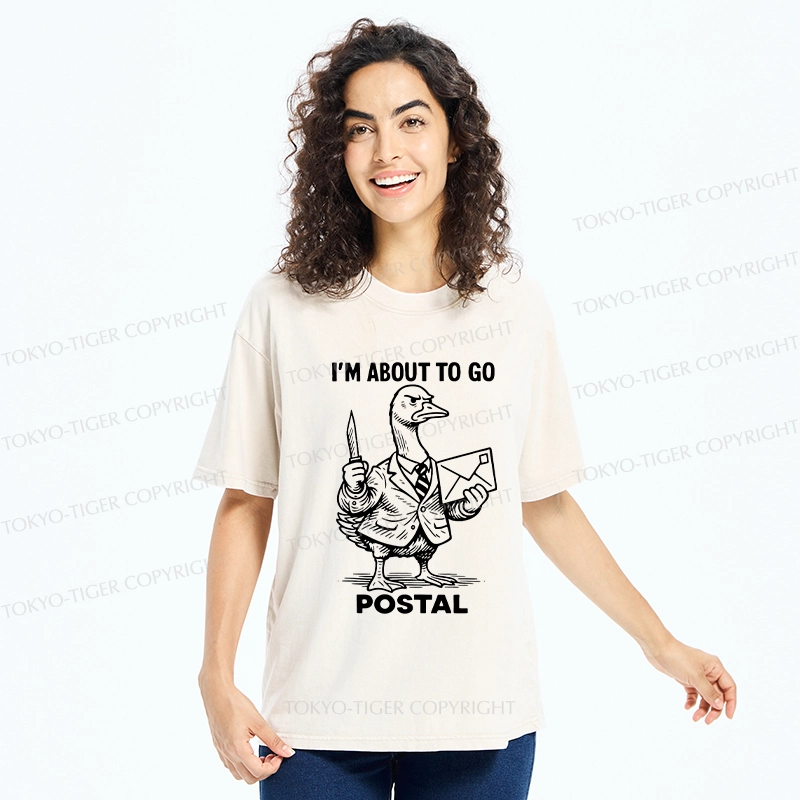 Tokyo-Tiger I'm About To Go Postal Washed T-Shirt