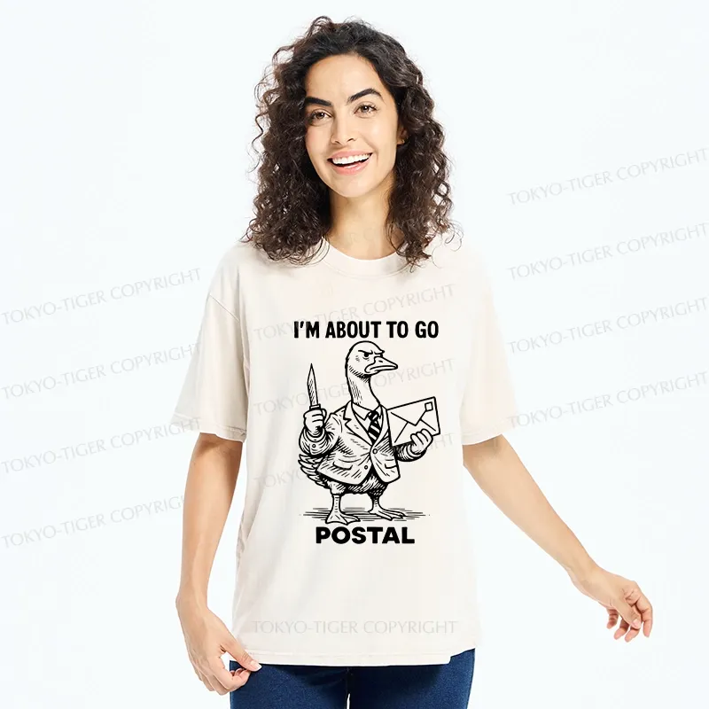 Tokyo-Tiger I'm About To Go Postal Washed T-Shirt