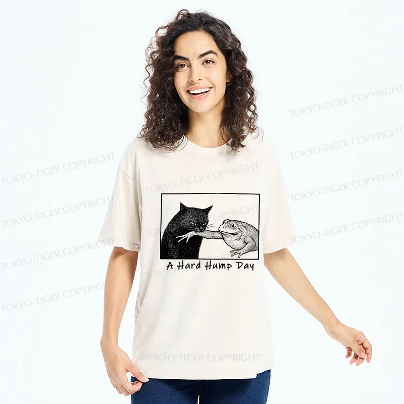 Tokyo-Tiger A Hard Hump Day Washed T-Shirt