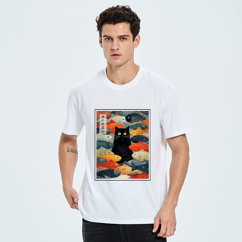 Tokyo-Tiger The Cat's Feast of Fish Classic T-Shirt