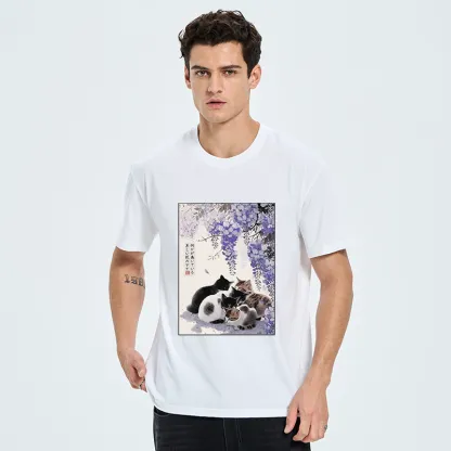 Tokyo-Tiger Cats plotting under the wisteria Classic T-Shirt