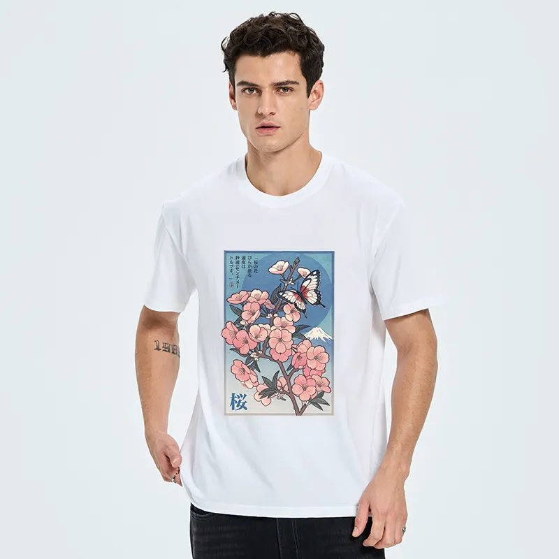 Tokyo-Tiger Ukiyoe Japanese Cherry blossoms Poster Classic T-Shirt