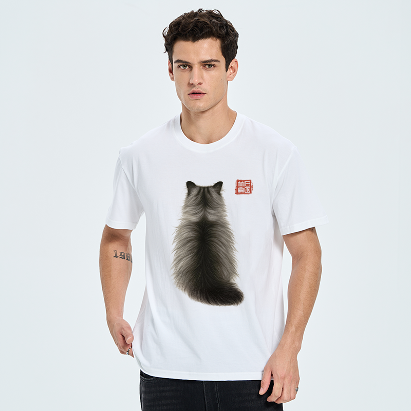 Tokyo-Tiger Cat's Back Ink Painting Classic T-Shirt