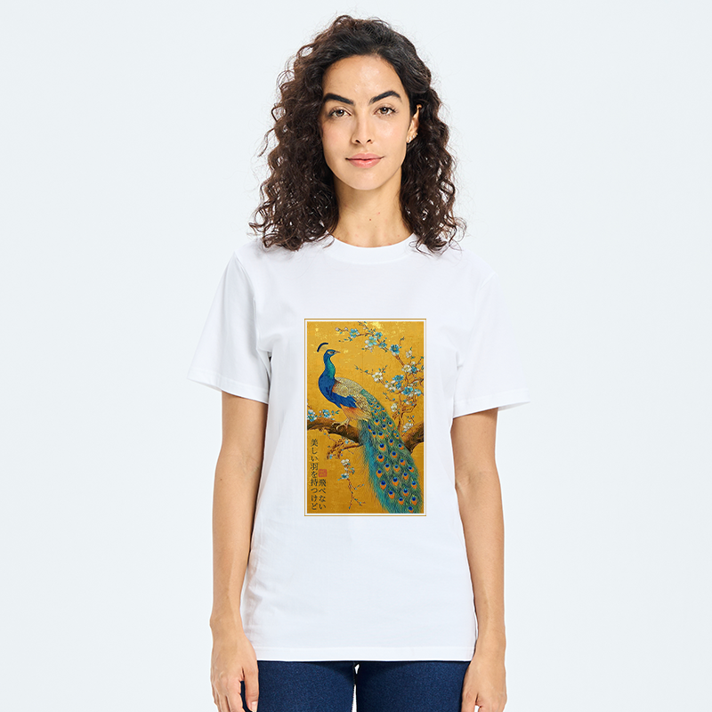 Tokyo-Tiger The Peacock's Silent Elegance Classic T-Shirt