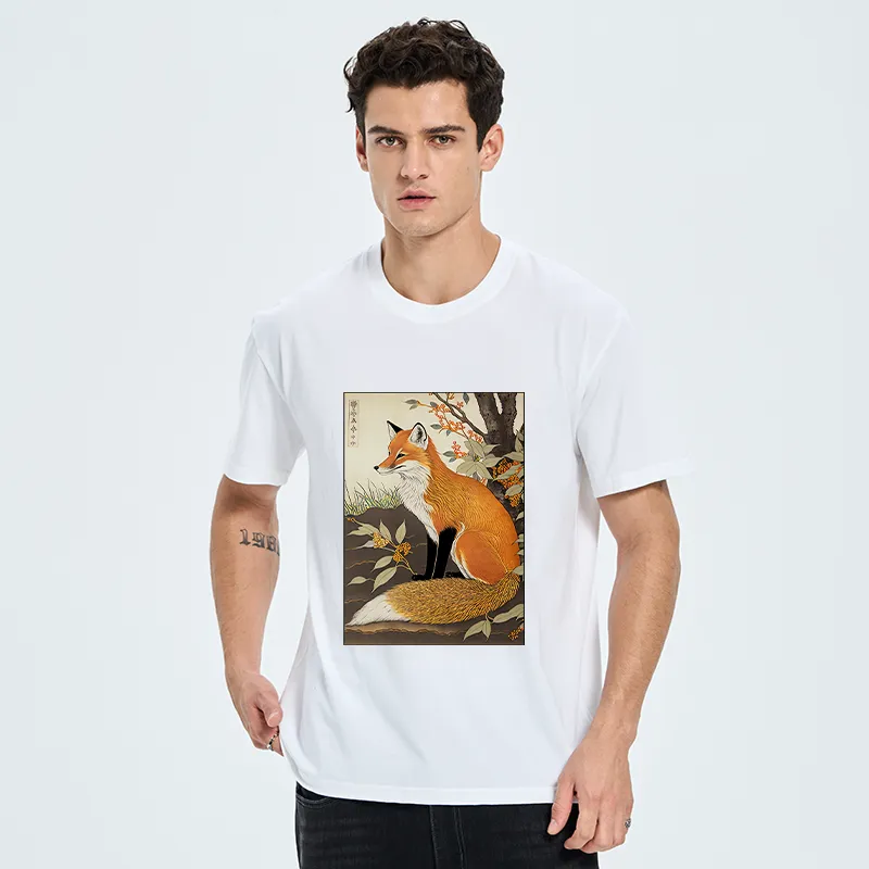 Tokyo-Tiger Ukiyo-e Fox Classic T-Shirt