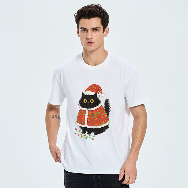 Tokyo-Tiger Cat Wearing Santa Hat Classic T-Shirt