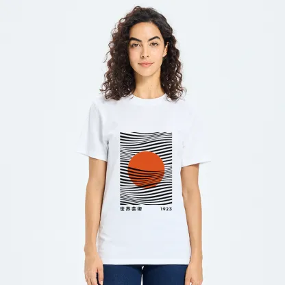 Tokyo-Tiger Minimalist Art Sun Classic T-Shirt