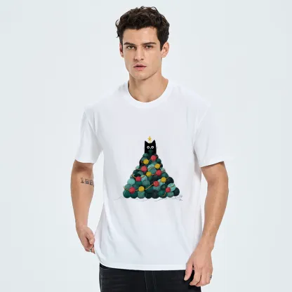 Tokyo-Tiger Yarn Christmas Tree Cat Classic T-Shirt