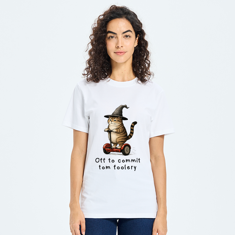 Tokyo-Tiger Orange Cat Riding Segway-style Classic T-Shirt