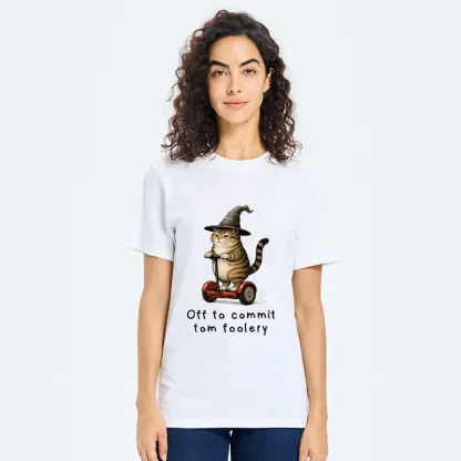 Tokyo-Tiger Orange Cat Riding Segway-style Classic T-Shirt