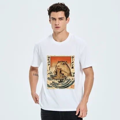 Tokyo-Tiger Hamster Eating Ramen Classic T-Shirt