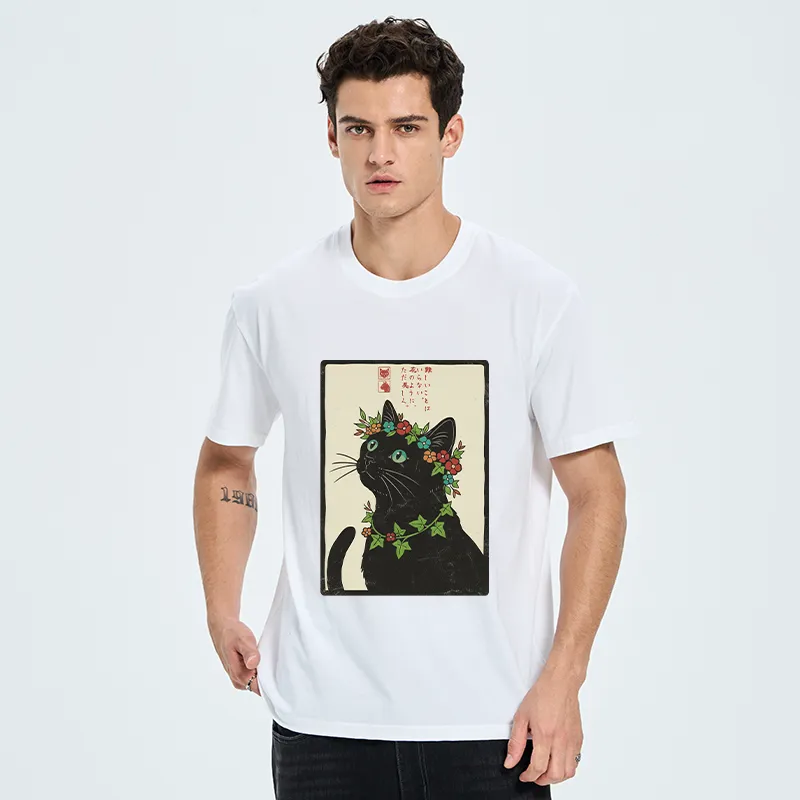 Tokyo-Tiger The Flower-Crowned Cat Classic T-Shirt