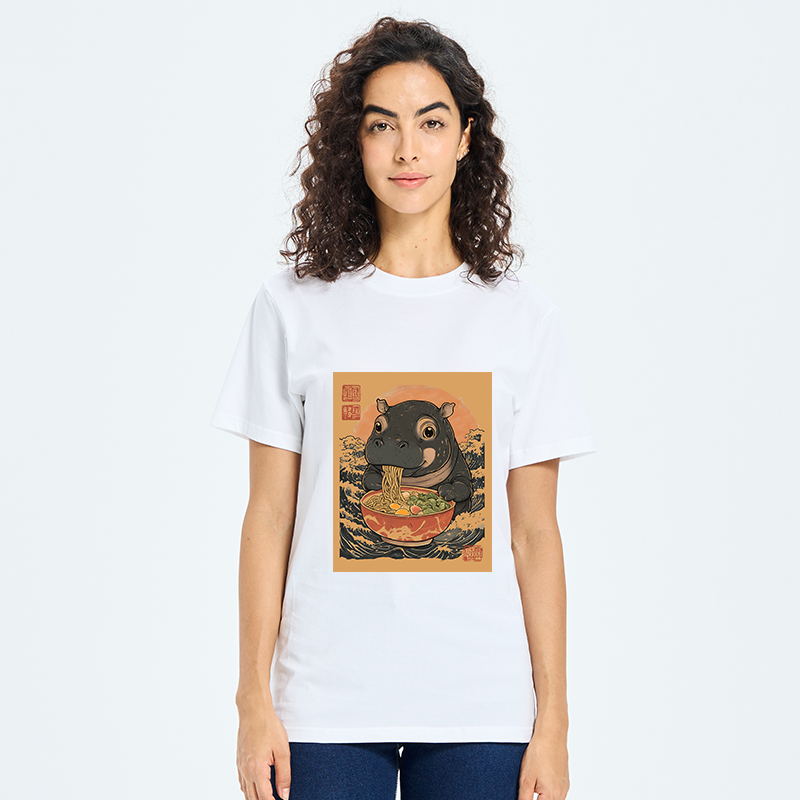 Tokyo-Tiger Moo Deng Eat Ramen Classic T-Shirt