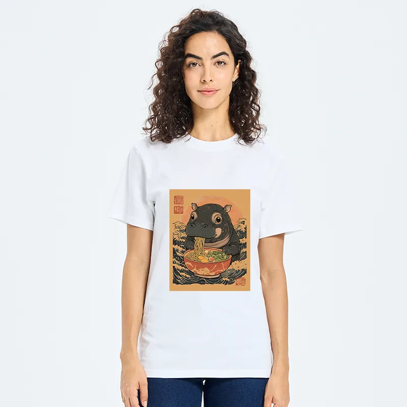 Tokyo-Tiger Moo Deng Eat Ramen Classic T-Shirt