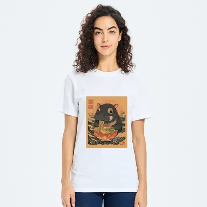 Tokyo-Tiger Moo Deng Eat Ramen Classic T-Shirt