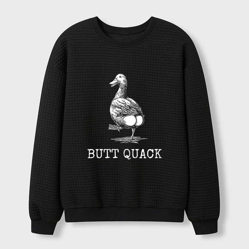 Tokyo-Tiger Butt Crack Funny Waffle Sweatshirt