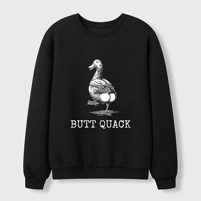 Tokyo-Tiger Butt Crack Funny Waffle Sweatshirt