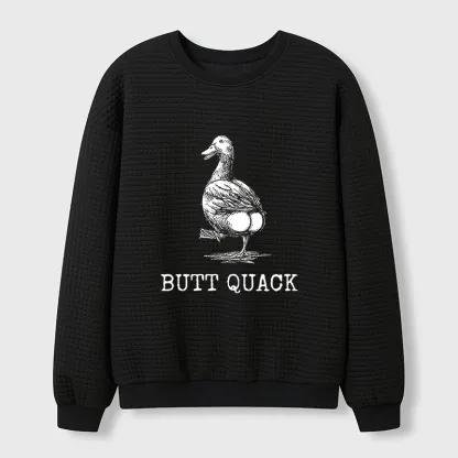 Tokyo-Tiger Butt Crack Funny Waffle Sweatshirt