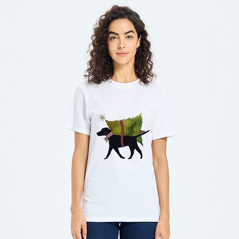 Tokyo-Tiger Dog Carrying Christmas Tree Classic T-Shirt