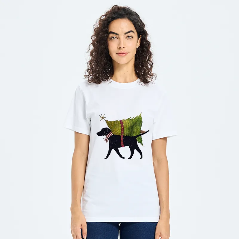 Tokyo-Tiger Dog Carrying Christmas Tree Classic T-Shirt